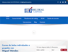 Tablet Screenshot of bigdealcapital.es